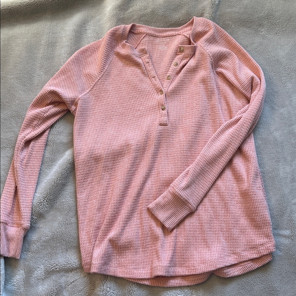 American Eagle super soft henley top size M